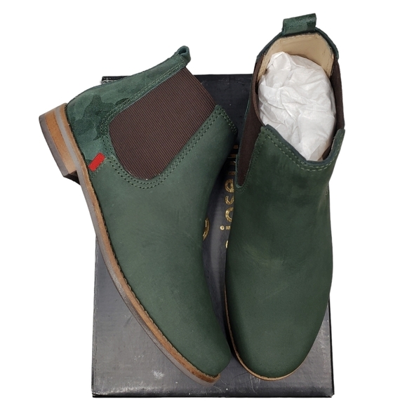 Marc Joseph | NIB Webster Bootie Emerald Nubuck Leather Pull On Boots Boy's 1 - Picture 2 of 15